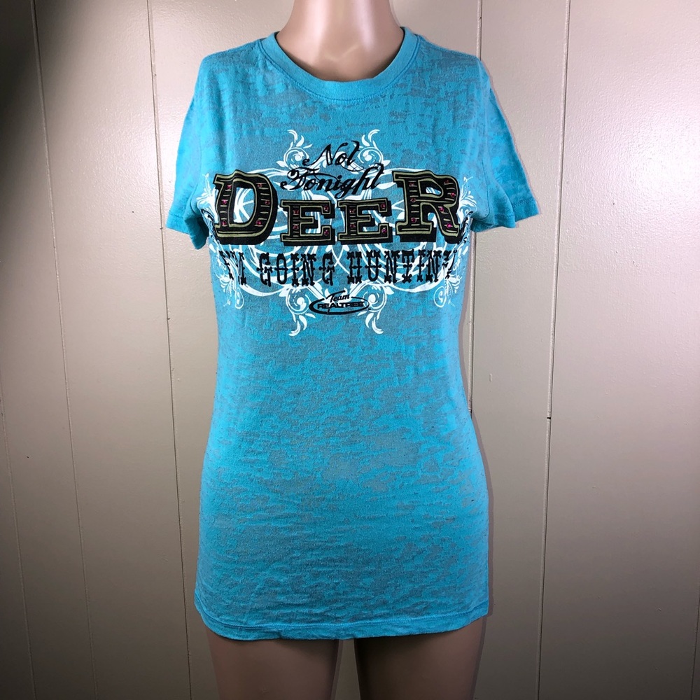 Realtree paramount outdoors woman’s blue shirt size large